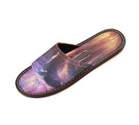 Linnyio Fired Angry Elephant Travel Beach Slippers for Youth Lightweight Waterproof Open Toe Sandals Non-Slip for Indoor & Outdoor Women Men