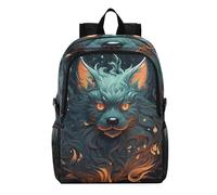 Linnyio Fired Animal Fox Foldable Waterproof Lightweight Backpack Hiking Daypack Packable for Travel Camping Outdoor