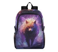 Linnyio Fired Cool Fox Foldable Waterproof Lightweight Backpack Hiking Daypack Packable for Travel Camping Outdoor