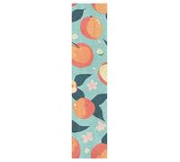 Linnyio Fruit Cartoon Apples Skateboard Grip Tape Sheets Graphic Longboard Griptape BUBBLE FREE Anti-Slip Tapes for Teens Girls Boys