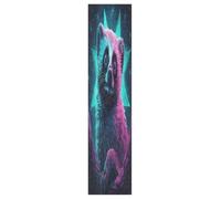 Linnyio Glowing Lemur Blue Night Mystical Skateboard Grip Tape Sheets Graphic Longboard Griptape BUBBLE FREE Anti-Slip Tapes for Teens Girls Boys
