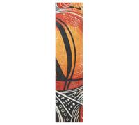 Linnyio Orange Basketball Black Swirling Skateboard Grip Tape Sheets Graphic Longboard Griptape BUBBLE FREE Anti-Slip Tapes for Teens Girls Boys