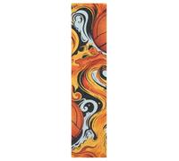 Linnyio Orange Basketballs Swirling Flames Skateboard Grip Tape Sheets Graphic Longboard Griptape BUBBLE FREE Anti-Slip Tapes for Teens Girls Boys