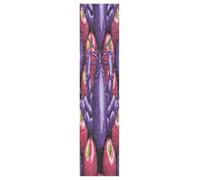 Linnyio Purple Eggplants Red Apples Vibrant Skateboard Grip Tape Sheets Graphic Longboard Griptape BUBBLE FREE Anti-Slip Tapes for Teens Girls Boys