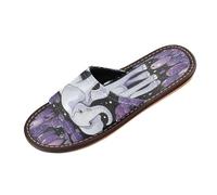 Linnyio Purple Grape Elephant Travel Beach Slippers for Youth Lightweight Waterproof Open Toe Sandals Non-Slip for Indoor & Outdoor Women Men