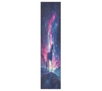 Linnyio Purple Horse Starry Sky Mystical Skateboard Grip Tape Sheets Graphic Longboard Griptape BUBBLE FREE Anti-Slip Tapes for Teens Girls Boys