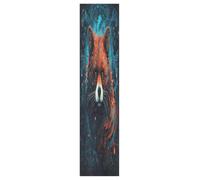 Linnyio Red Panda Blue Glow Mystical Skateboard Grip Tape Sheets Graphic Longboard Griptape BUBBLE FREE Anti-Slip Tapes for Teens Girls Boys