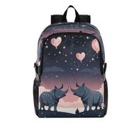 Linnyio Rhinos Balloons Romantic Foldable Waterproof Lightweight Backpack Hiking Daypack Packable for Travel Camping Outdoor