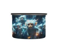 Linnyio Space Blue Monkeys Coffee Storage Containers Jar Food Canisters Set for Kitchen Counter Pantry,Ideal for Sugar Flour Tea Candy Oats