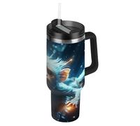 Linnyio Space Blue Monkeys Stainless Steel Car Cup Holder Water Bottle BPA-Free Vacuum Insulated Tumblers