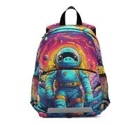 Linnyio Space Explorer Universe Colorful Preschool Backpack 3-8 Years Kids Bookbag Toddlers Cartoon School Bags