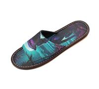 Linnyio Space Light Chimpanzee Travel Beach Slippers for Youth Lightweight Waterproof Open Toe Sandals Non-Slip for Indoor & Outdoor Women Men