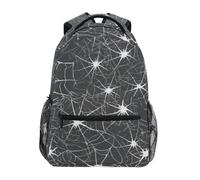 Linnyio Spider Web Dark Intricate Artistic School Backpack for Girls Boys Bookbags Stylish Design Student Bags