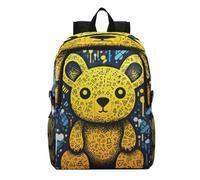 Linnyio Yellow Doodle Koalas Foldable Waterproof Lightweight Backpack Hiking Daypack Packable for Travel Camping Outdoor