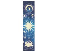 Linnyio Zodiac Circle Starry Blue Mystical Skateboard Grip Tape Sheets Graphic Longboard Griptape BUBBLE FREE Anti-Slip Tapes for Teens Girls Boys