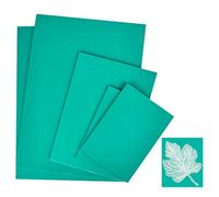 Lino Printing Plates Cutting Kit - 5PCS Lino A4 A5 A6 Sheets Rubber Linoleum Surface Linocut Set Easy-Carve Soft Lino Block for Engraving Printmaking Stamps Crafts