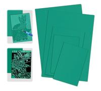 Lino Sheets 5 Pcs Soft Rubber Lino Printing Plates Block Sheets for Engraving, Easy-Carve Surface Linocut Set for Rubber Stamps Double Sided, Crafts and Printing Projects (2A4+A5+2A6)