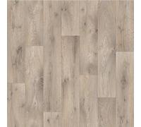 Lino Vinyl Flooring Roll, Light Wood Effect Oak Plank, Anti-Slip, Bathroom, Kitchen, 2m-3m Width (1m x 2m)