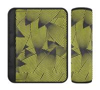 Linocut Outline Leaves Vintage Interior Textile Seatbelt Belt Pad Covers for Kids Car Seat Belt Covers for Adults 2 Pack 10 * 7.7in
