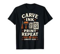 Linocut Printmaker Block Printing Artist Design T-Shirt