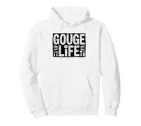 Linocut Printmaker Gouge Carving Humor Hobby Art Block Print Pullover Hoodie