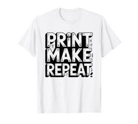 Linocut Printmaker Print Make Repeat Hobby Block T-Shirt