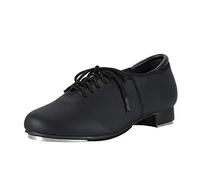 Linodes PU Leather Lace Up Tap Shoe Dance Shoes for Women and Men's Dance Shoes Black Size: 8 Women/7 Men