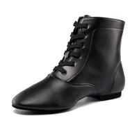 Linodes Unisex Jazz Boots PU Leather Lace Up Women/Men Dance Shoes | Breathable Soft Upper, lace up, Leather sole, Split sole, Cushioned insole, Lightweight, Jazz, Stage play, Flexible, Durable