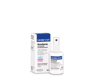 Linola sept Wound Spray - for Supportive Antiseptic Wound Cleaning, Spray Against Wound Infections - 1 x 50 ml