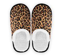 linomo Animal Leopard Print Slippers for Women Men Kids, Womens House Slippers Indoor Slipper House Shoes Bedroom Travel Shoe Multicolor