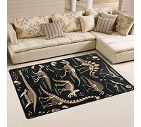 linomo Area Rug Dinosaur Fossils Eggs Bone Skeleton Floor Rugs Doormat Living Room Home Decor, Carpets Area Mats for Kids Boys Girls Bedroom 60 x 39 Inches