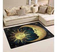 linomo Area Rug Sun Moon Star Floor Rugs Doormat Living Room Home Decor, Carpets Area Mats for Kids Boys Girls Bedroom 60 x 39 Inches