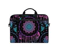 Linomo Computer Bag Boho Dream Catcher Laptop Sleeve Case Briefcase Messenger Sleeve Laptop Shoulder Bag fits 13 Inch 14 Inch 14.5 Inch Laptop for Women Men Office Kids School