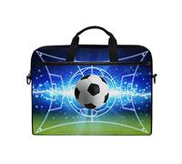 Linomo Computer Bag Galaxy Soccer Sport Ball Laptop Sleeve Case Briefcase Messenger Sleeve Laptop Shoulder Bag fits 13 Inch 14 Inch 14.5 Inch Laptop for Women Men Office Kids School