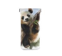 linomo Cute Animal Panda Sunglasses Bag Microfiber Leather Pouch, Storage Bag for Glasses and Cell Phones