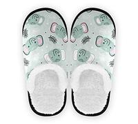 linomo Cute Elephant Face Slippers for Women Men Kids, Womens House Slippers Indoor Slipper House Shoes Bedroom Travel Shoe Multicolor