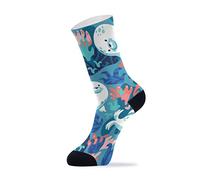 Linomo Cute Seal Sea Animal Fancy Outdoor Sports Casual Crew Socks High Ankle, Dress Socks for Men Women 1 Pack