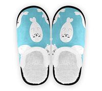 linomo Cute Seal Slippers for Women Men Kids, Womens House Slippers Indoor Slipper House Shoes Bedroom Travel Shoe Multicolor