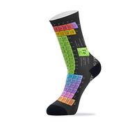 Linomo Educational Periodic Table of the Elements Fancy Outdoor Sports Casual Crew Socks High Ankle, Dress Socks for Men Women 2 Pack