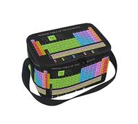Linomo Educational Periodic Table of The Elements Lunch Box Insulated Lunch Bag, Cooler Lunchbox Lunch Tote Bag Handbag Reusable Bag for Kids Women Men