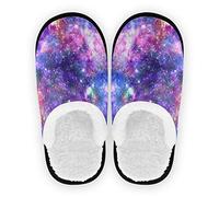 linomo Galaxy Space Slippers for Women Men Kids, Womens House Slippers Indoor Slipper House Shoes Bedroom Travel Shoe Multicolor