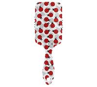 Linomo Hair Brush Cute Ladybug Ladybird Pattern Air Cushion Massage Comb for Women Kids, Nylon Brush for Wet Dry Curly Hair