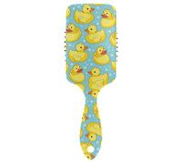 Linomo Hair Brush Cute Yellow Ducks Pattern Air Cushion Massage Comb for Women Kids, Nylon Brush for Wet Dry Curly Hair