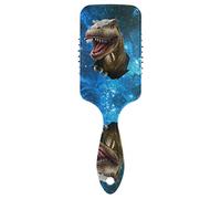 Linomo Hair Brush Galaxy Stars Dinosaur Air Cushion Massage Comb for Women Kids, Nylon Brush for Wet Dry Curly Hair