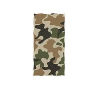 linomo Hand Towel Camo Green Camouflage Towel Cotton Face Towel Dish Towel for Kids Girls Boys Adult
