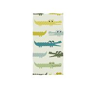 linomo Hand Towel Cute Animal Crocodile Cartoon Towel Cotton Face Towel Dish Towel for Kids Girls Boys Adult