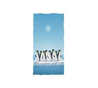 linomo Hand Towel Cute Animal Penguin Towel Cotton Face Towel Dish Towel for Kids Girls Boys Adult