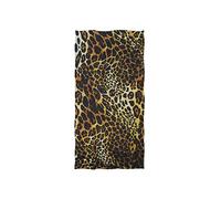 linomo Hand Towel Leopard Print Towel Cotton Face Towel Dish Towel for Kids Girls Boys Adult