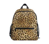 Linomo Leopard Print Kids Backpack Daypack Rucksack Bookbag Preschool Toddler Backpacks Kindergarten Shoulder Bag for Boys Girls Child