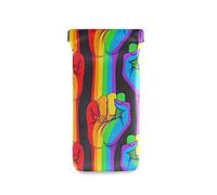 linomo LGBT Gay Pride Sunglasses Bag Microfiber Leather Pouch, Storage Bag for Glasses and Cell Phones